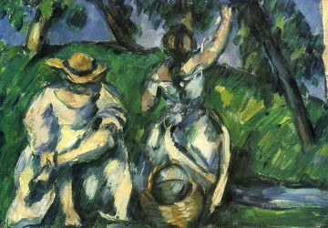 The Obstpfluckerin Paul Cezanne Oil Paintings